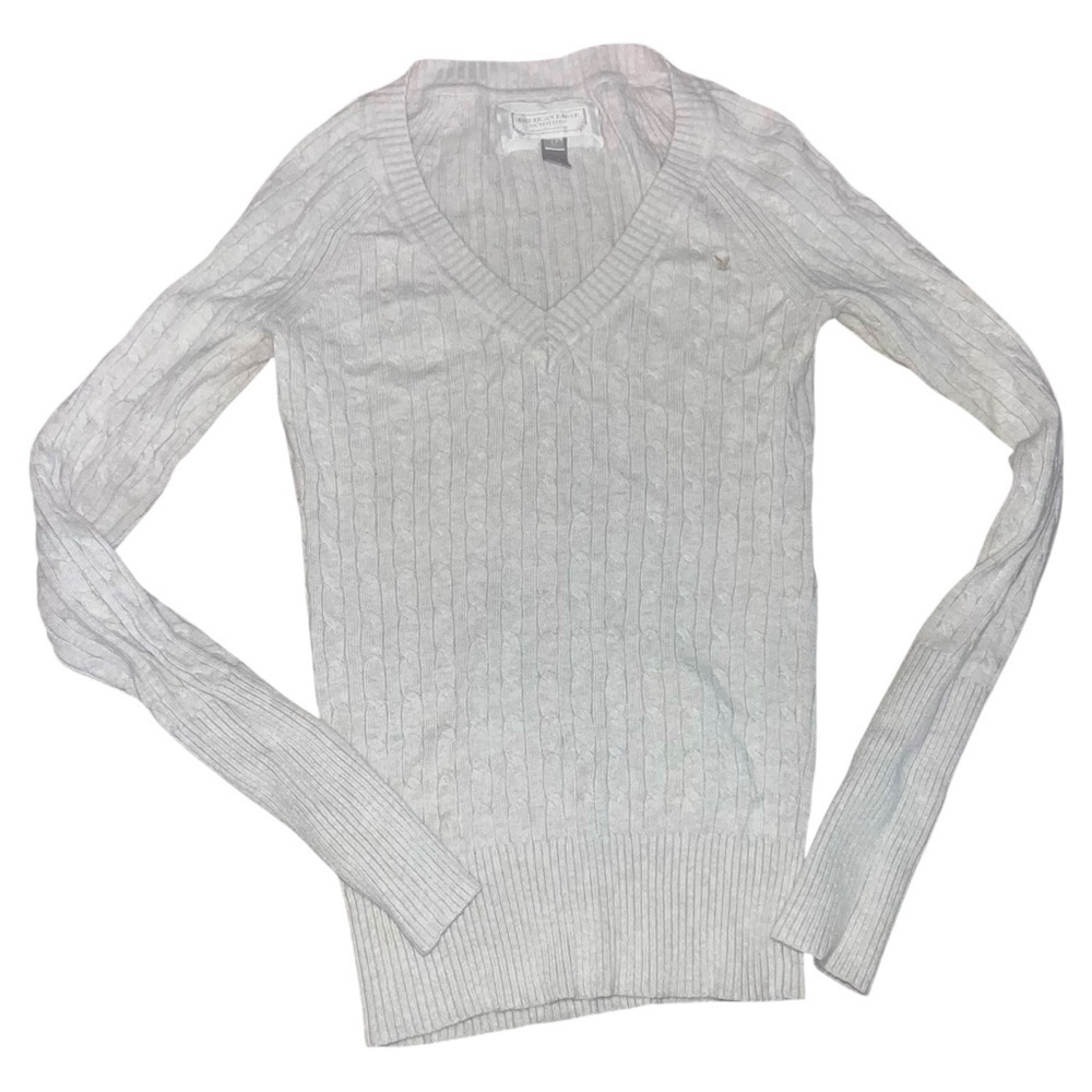 Vintage y2k American Eagle early 2000s ribbed v neck sweater